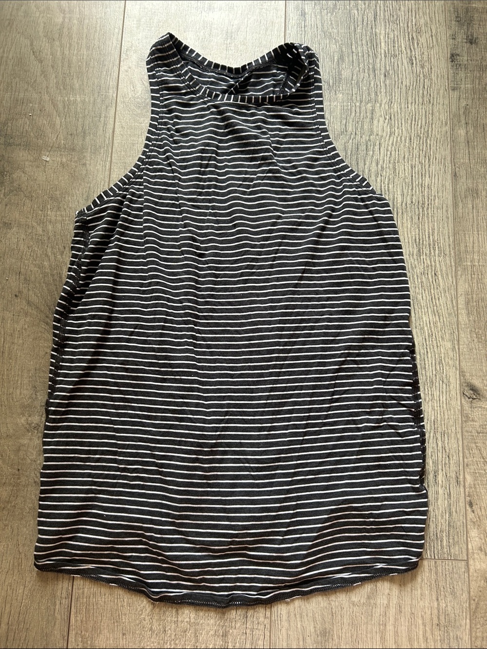 Striped Sleeveless Tank top  - Black & White